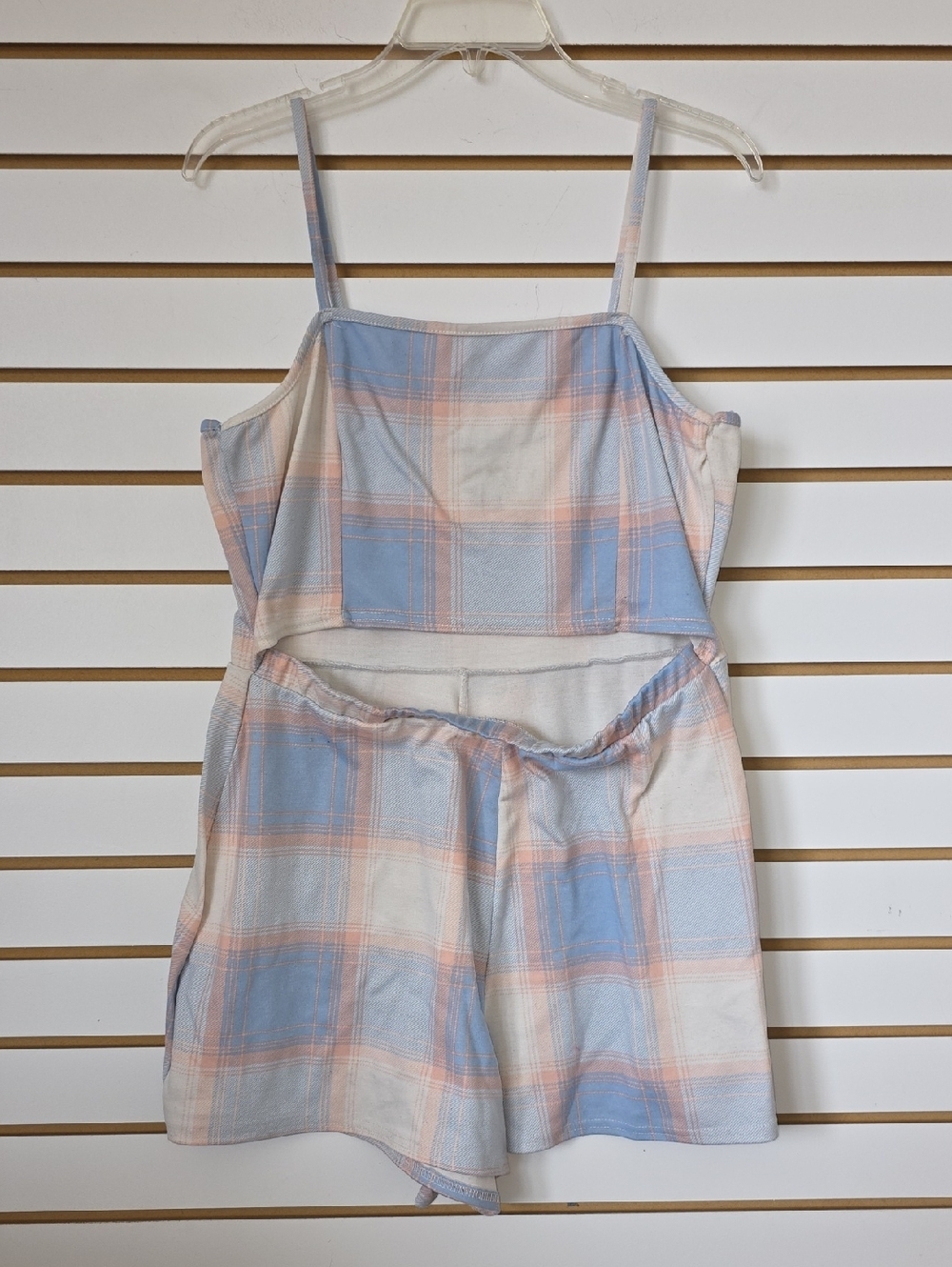 Pastel Plaid Romper